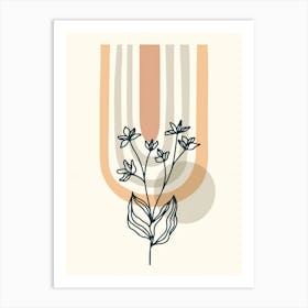 Flower Vector Illustration Art Print