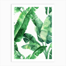 Tropical Leaves Wallpaper 3 Art Print