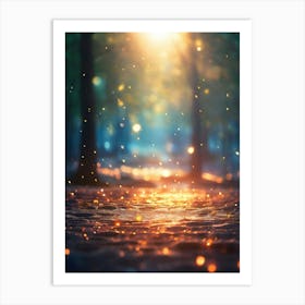 Bokeh Forest Art Print