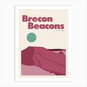 Pen Y Fan, Brecon Beacons (Pink) Art Print