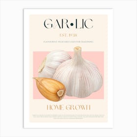 Garlic Mid Century Art Print