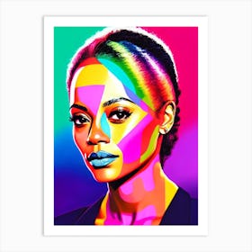 Zoe Saldana Pop Movies Art Movies Art Print