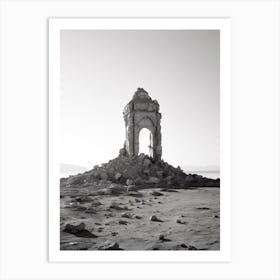 Sharm El Sheikh, Egypt, Black And White Photography 4 Art Print
