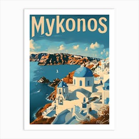 Mykonos Greece Póster