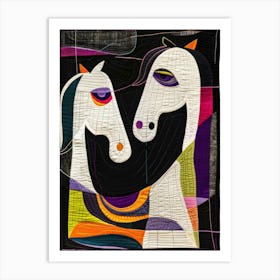 Two Horses 3 Art Print