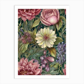 Dahlias 6 Art Print