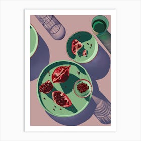 Pomegranate Still-life Art Print