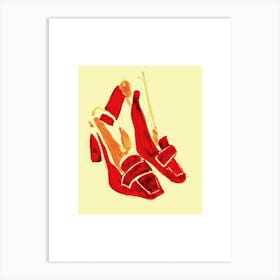 Red Shoes Art Print