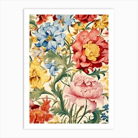 Floral Wallpaper 79 Art Print