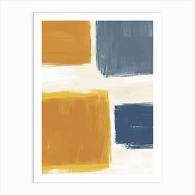 Yellow And Blue Canvas Print Art Print