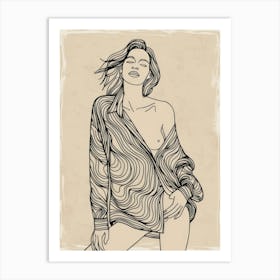 Sexy Woman 1 Art Print