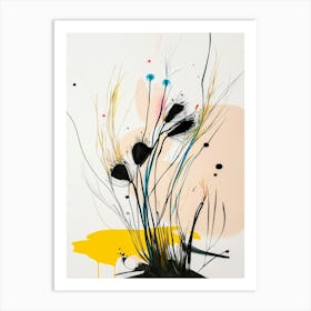 'Black And Yellow' 1 Art Print