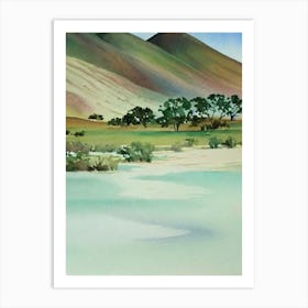Namib Water Colour Poster Art Print