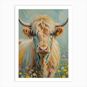 Highland Cow Art Print