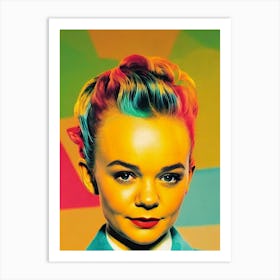 Carey Mulligan Colourful Pop Movies Art Movies Art Print