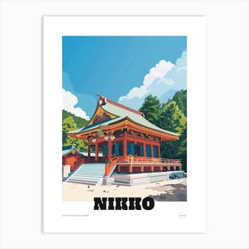 Nikko Toshogu Shrine 2 Colourful Illustration Poster Art Print