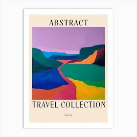 Abstract Travel Collection Poster Guinea 1 Art Print