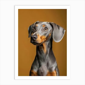 Doberman Pinscher. Generated AI. Art Print Poster