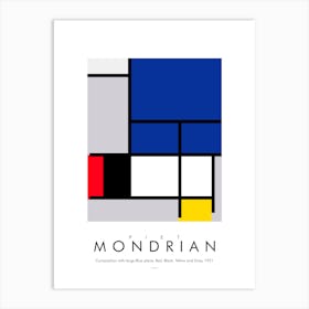 Mondrian Comp 1921 Art Print