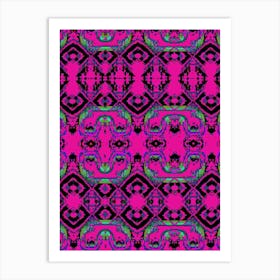 Pink Abstract Pattern Art Print