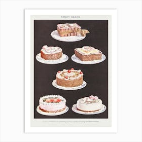 Fancy Cakes And Gâteaux Art Print