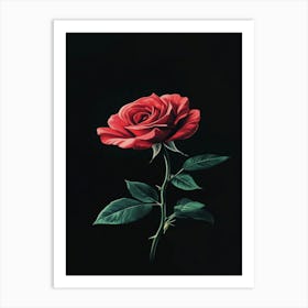 Red Rose 36 Art Print