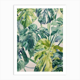 Monstera Leaves 7 Art Print