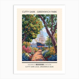 Cutty Sark (Greenwich Park) London Parks Garden 2 Art Print