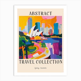 Abstract Travel Collection Poster Sydney Australia 2 Art Print