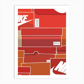 Nike Shoe Box Art Print