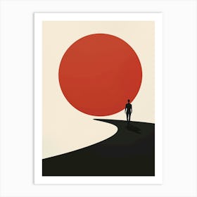 Man On A Path Art Print