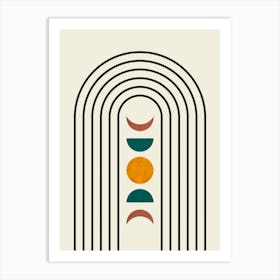 Lines and circles 11 Art Print