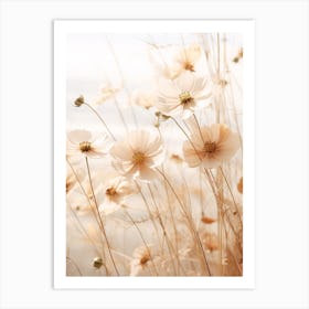 Boho Dried Flowers Cosmos 1 Art Print