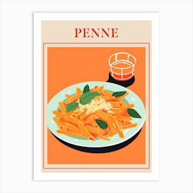 Penne Alla Vodka Italian Pasta Poster Art Print