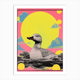 Collage Of Duckling With The Sun Art Print