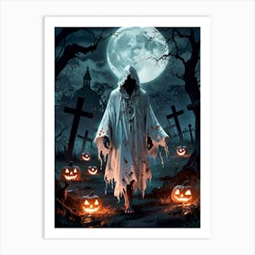 Halloween Ghost 2 Art Print