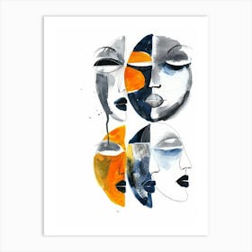 Face Painting 1 Art Print