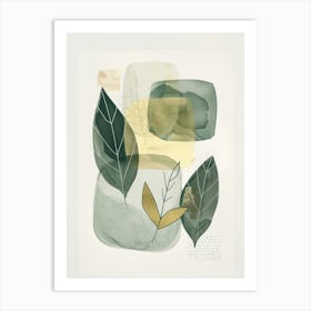 Abstract Leaves Art Print