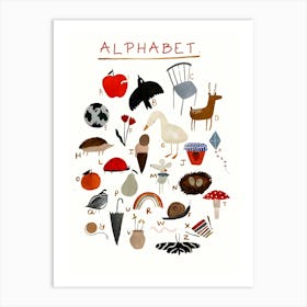 Alphabet Letter A Kids and Nursery 1 Art Print