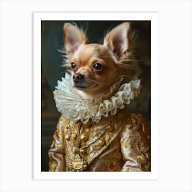 Rococo Royal Chihuahua Art Print