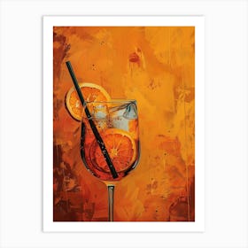 Aperol Spritz Orange 58 Art Print