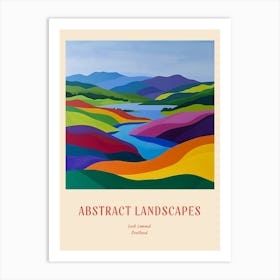 Colourful Abstract Loch Lomond Scotland 1 Poster Art Print