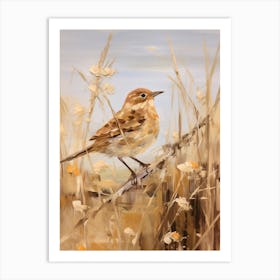 Bird Painting Hermit Thrush 3 Art Print