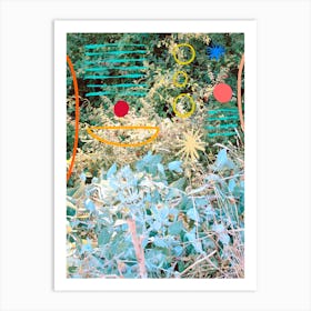 Colorful Shapes In The Garden Art Print