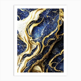 Gold Marble 1 Art Print