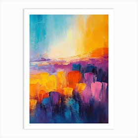 Abstract Painting Colorful 1 Art Print