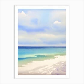 Clearwater Beach 3, Florida Watercolour Art Print