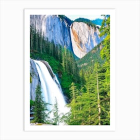 Shannon Falls, Canada Majestic, Beautiful & Classic (1) Art Print