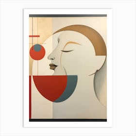 Abstract Illustration Of A Woman And The Cosmos 45 Art Print