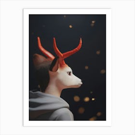 Deer Hacker Art Print